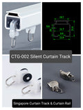 Silent Aluminium Curtain Track CTG-002